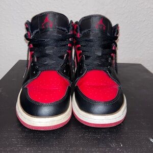 Jordan Black and Red Sneakers
